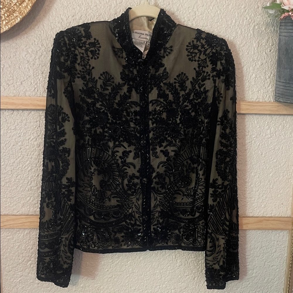 Black Beaded evening Jacket